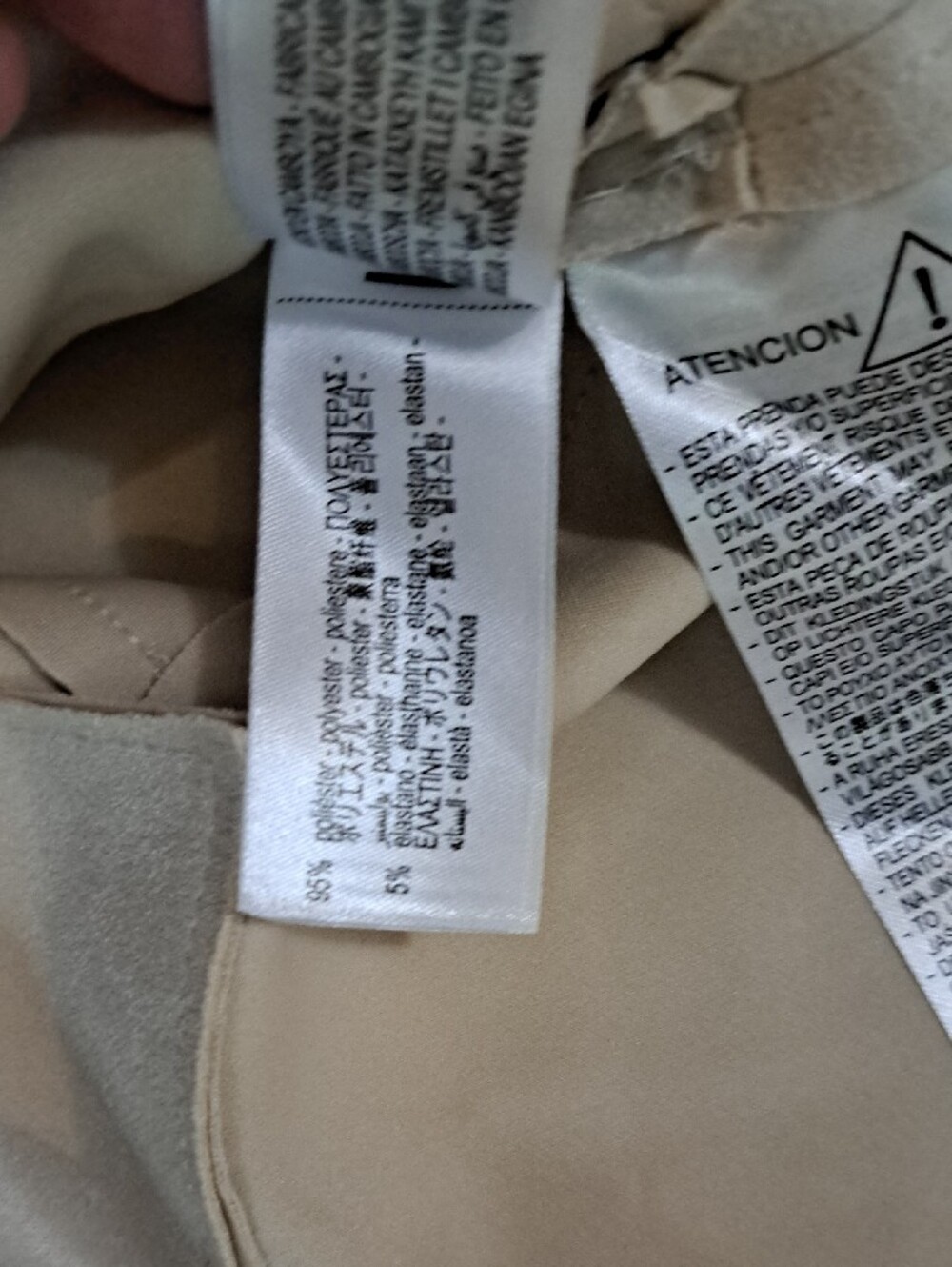 Zara Light Cream Peplum Tie-Waist Jacket - Picture 5 of 7